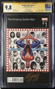 Amazing Spider-Man (2015) # 1 (CGC 9.8 SS) Signed Jim Mike Del Mundo * Marvel