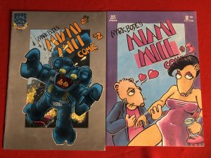 Miami Mice Comic #2 & #3 1986 RIP OFF PRESS NM - / VF