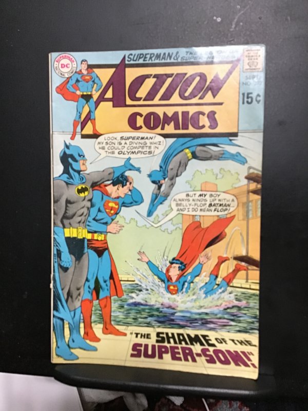 Action Comics #392 (1970) Mid-grade Super-sons! Legion! VG/FN Wow!