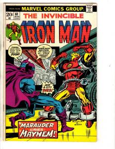 Iron Man # 61 VF Marvel Comic Book Hulk Thor Captain America Avengers Wasp SS10