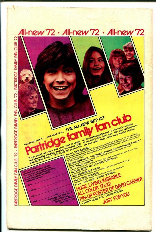 Partridge Family #13 1972-Charlton-David Cassidy-Shirley Jones-Susan Dey-FN