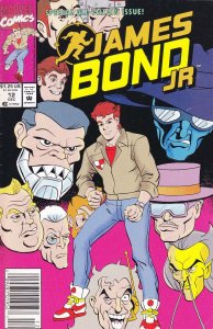 James Bond Jr. #12 (Newsstand) FN ; Marvel | Last Issue