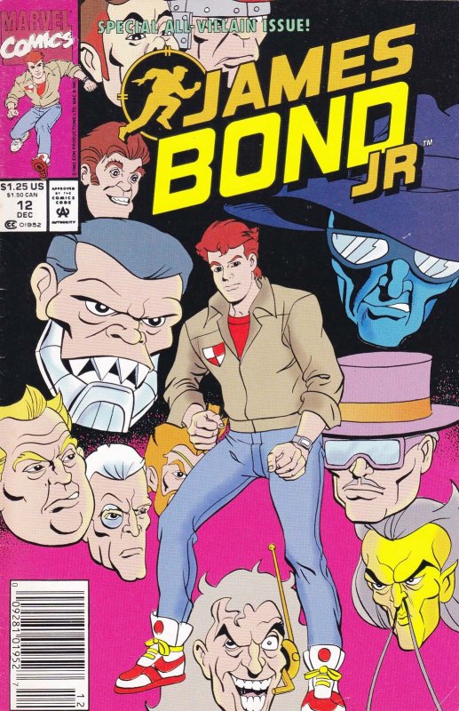 James Bond Jr. #12 (Newsstand) FN ; Marvel | Last Issue