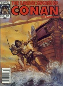 Savage Sword of Conan #129 (Newsstand) VG ; Marvel | low grade comic