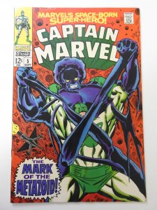 Captain Marvel #5 (1968) FN/VF Condition!