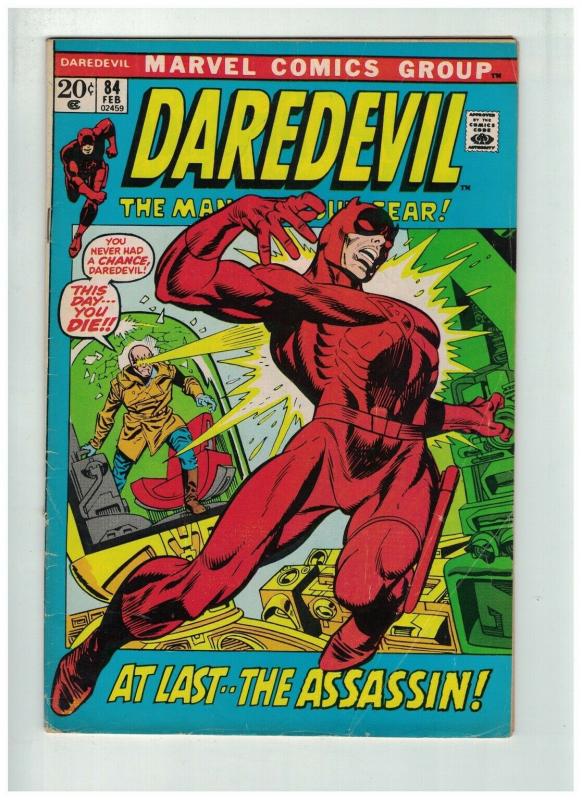 DAREDEVIL 84 VG+ Feb. 1972 Gene Colan