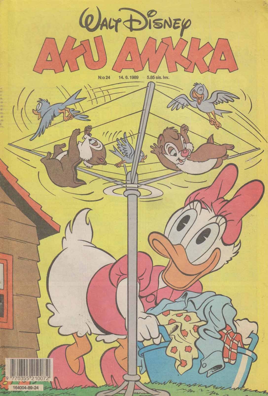 Walt Disney s Aku Ankka 1989 24 FN Sanoma Comic Books Copper walt-disney-s-aku-ankka-1989-24-fn-sanoma-comic-books-copper