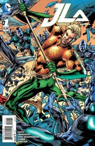 JLA JUSTICE LEAGUE OF AMERICA #1C AQUAMAN VARIANT COVER NM AUG 2015 761941325255