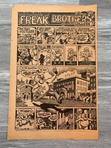 2/27/70 FREAK BROTHERS 11x17 Underground Newspaper FULL PAGE 4pg Story on 3pgs