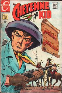 Cheyenne Kid #79 1970-Charlton-Comanche Conqueror -Indian fight