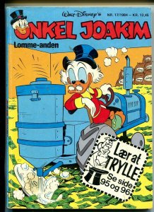 Onkel Joakim #17 1984-Disney-Danish-Uncle Scrooge-Carl Barks-Mickey Mouse-VG