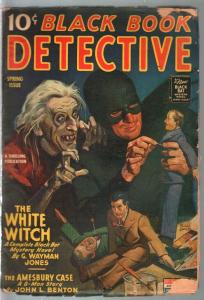 Black Book Detective-Spring 194-Black Bat-voodoo-Belarski-White Witch-VG