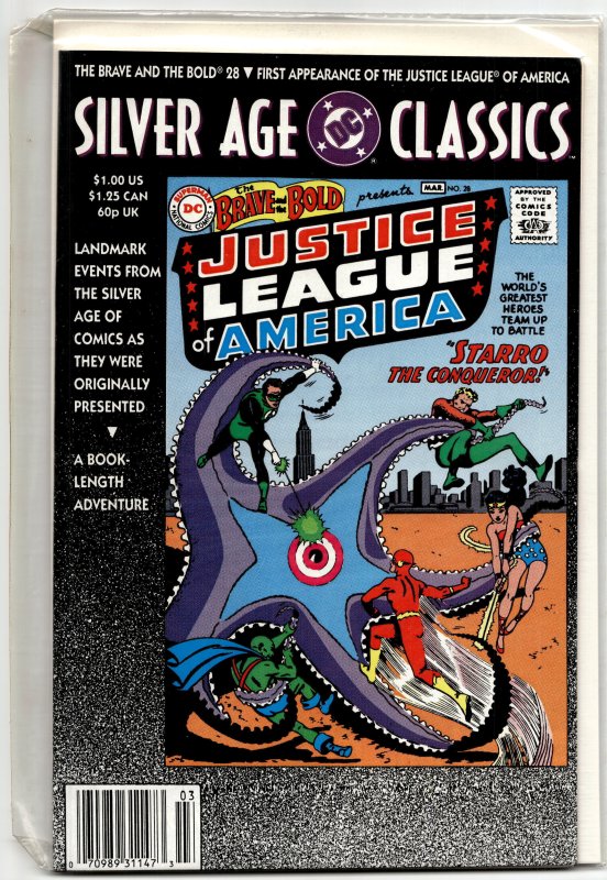 DC Silver Age Classics The Brave and the Bold #28 (1992) Justice League
