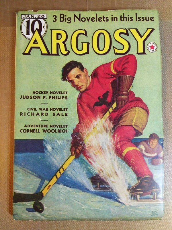 Argosy Jan 28, 1939 - Edgar Rice Burroughs/Cornell Woolrich - Vol 287 No. 6 