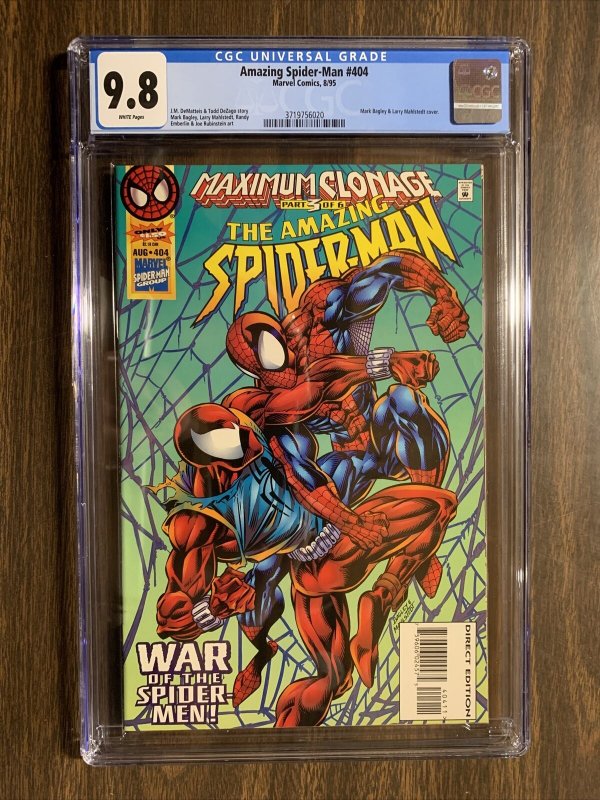 Amazing Spider-man 404 Cgc 9.8 White Pages Marvel