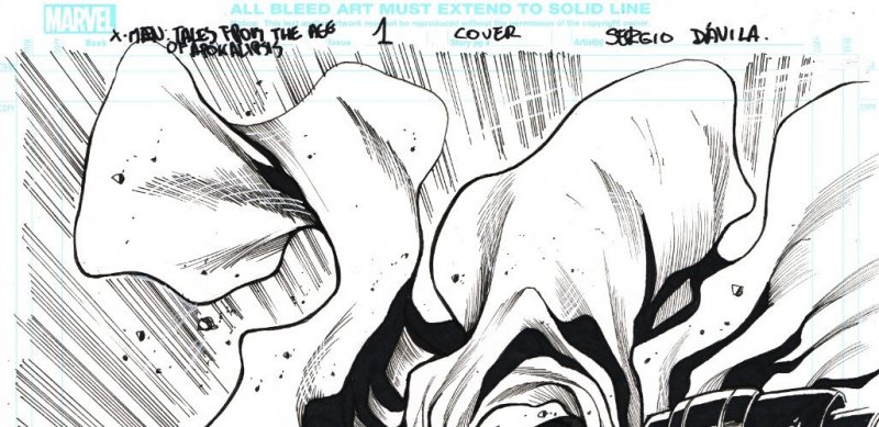 Sergio Davila X-Men Age of Apocalypse #1 Original Cover Art Marvel Published