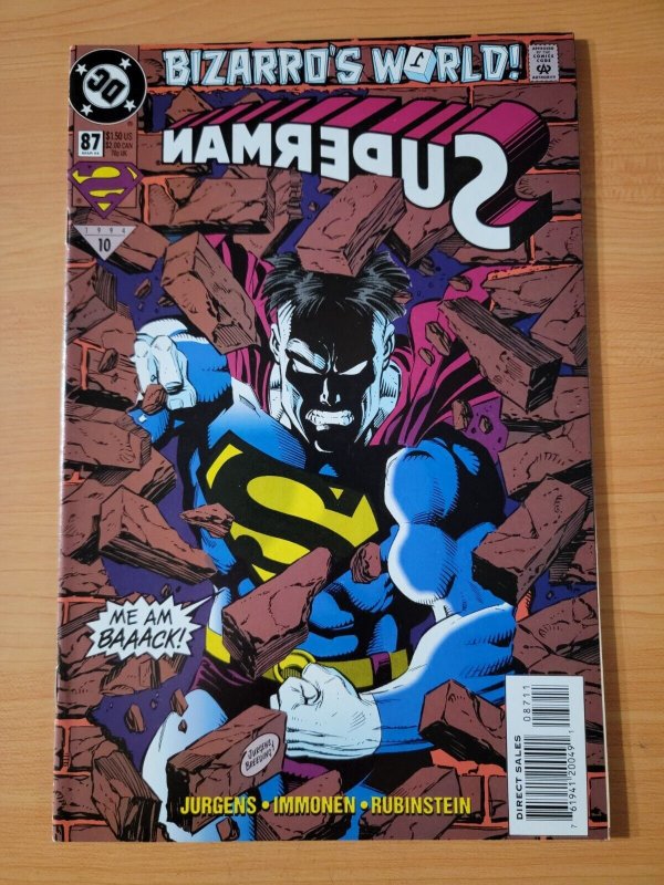 Superman #87 Direct Market Edition ~ NEAR MINT NM ~ 1994 DC Comics