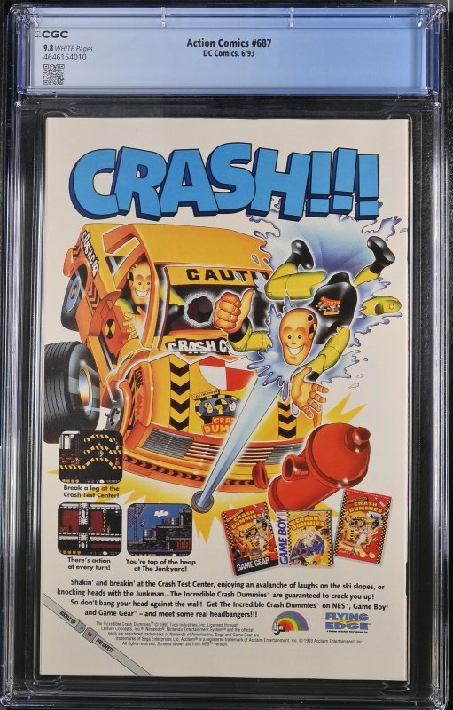 Action Comics #687 (6/93) Graded CGC 9.8