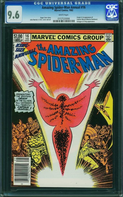 Amazing Spider-Man Annual #16 (1982) CGC 9.6