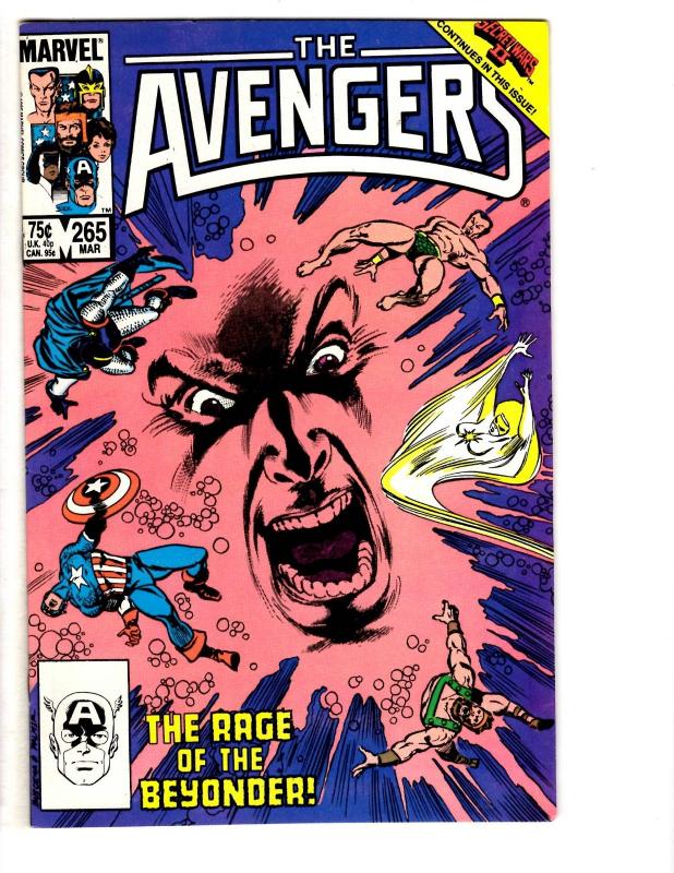 5 The Avengers Marvel Comic Books # 264 265 266 267 268 Wasp Silver Surfer WT1