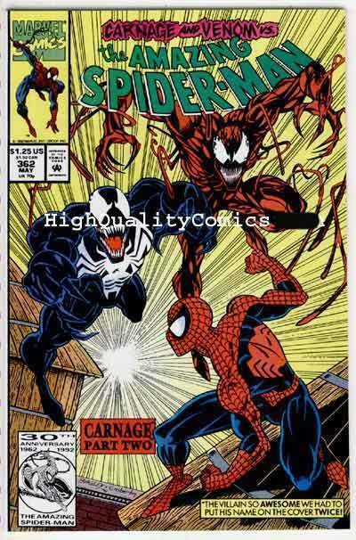 SPIDER-MAN #362, NM+, Carnage, Venom, Amazing, 1963, more ASM in store