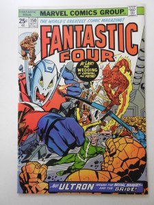 Fantastic Four #150 (1974) vs Ultron! MVS Intact! Beautiful NM- Condition!