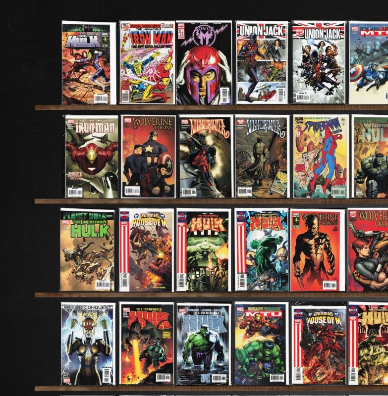 Huge Lot 140+ Comics with Marvel Team Up, Iron Man, Incredible Hulk & More!