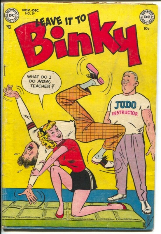 Leave It To Binky #29 1952-DC-Judo cover-Parade Of Pleasure-teen humor-VG+