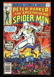 Spectacular Spider-Man #9 VG- 3.5 1st White Tiger!