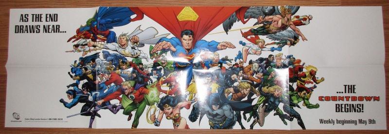 DC Universe Countdown Begins Folded Promo Poster (34 x 11)