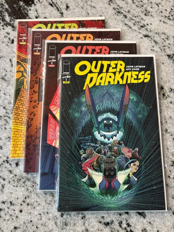 Lot Of 4 Outer Darkness Image Comic Books # 1 2 3 4 NM 1st Prints 6 J433