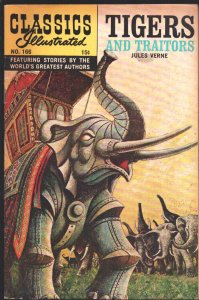 Tigers and Traitors-Classics Illustrated- #166 HRN 167-1964-by Jules Verne-Hi...