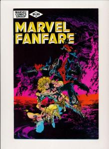 MARVEL (4 comics) MARVEL FANFARE Vol. 1 #1- #4 1982 VF/NM (PF376) 