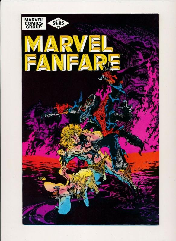 MARVEL (4 comics) MARVEL FANFARE Vol. 1 #1- #4 1982 VF/NM (PF376) 