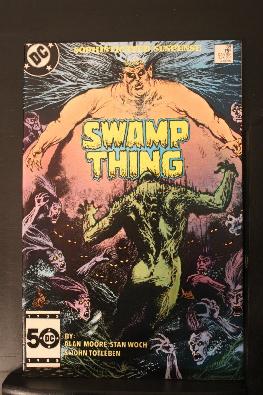 The Saga of Swamp Thing #38 (1985) NM- John Constantine! Alan Moore Script Wow!