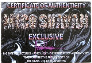 Inferno #1 Virgin Variant Signed By Mico SUAYAN With COA MARVEL NM.