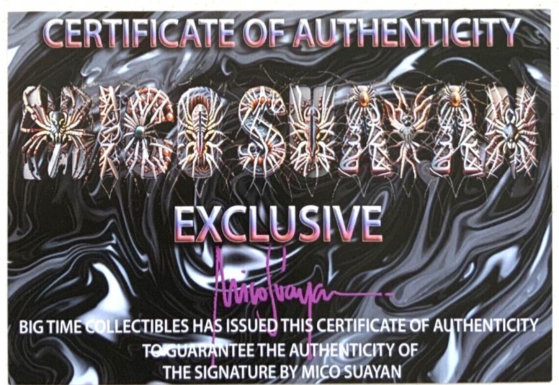 Inferno #1 Virgin Variant Signed By Mico SUAYAN With COA MARVEL NM.