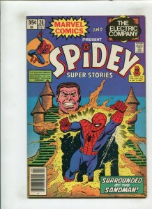 SPIDEY SUPER STORIES #26 (9.0) NEWSSTAND, SANDMAN, OOC!! 1977 