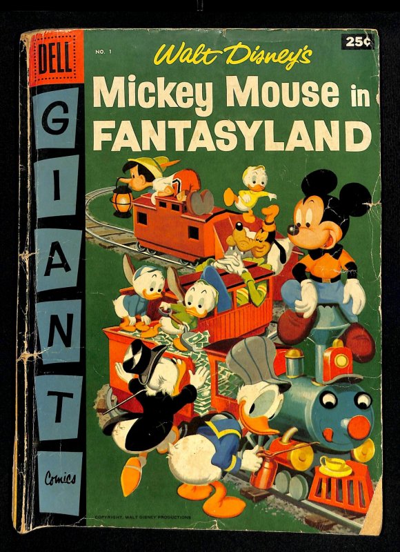 Dell Giant: Mickey Mouse in Fantasyland #1