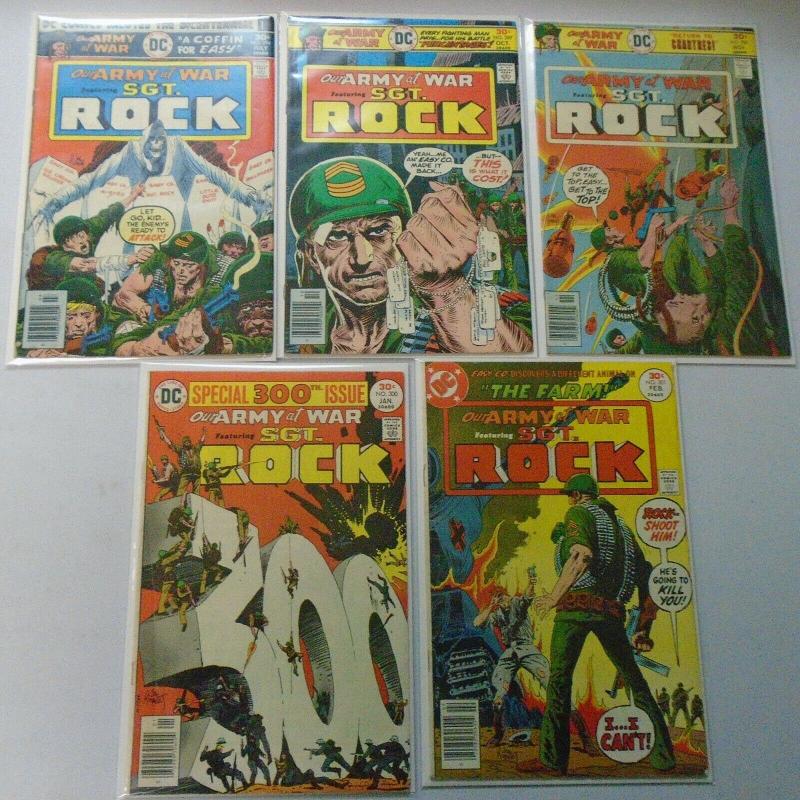 Bronze Age DC War Comics Lot Sgt. Rock From:#251-301, 29 Diff. Avg 5.0 (1971-76)