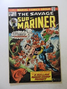 Sub-Mariner #71 (1974) FN/VF condition MVS intact price written on back cover