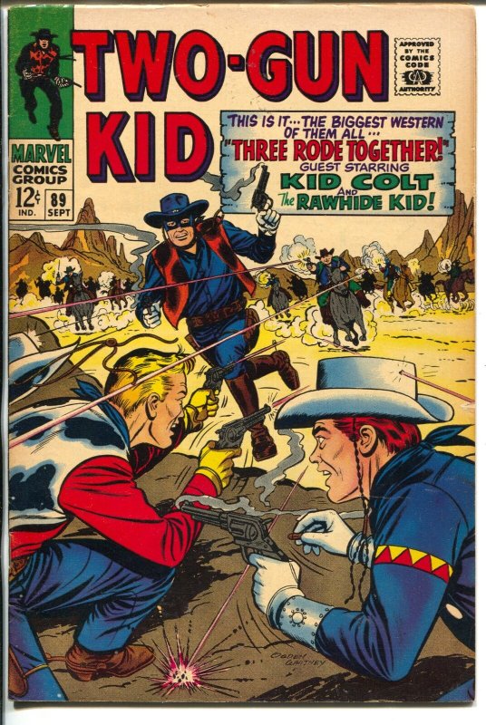 Two-Gun Kid  #89 1967-Marvel-Rawhide Kid-key issue-Kid Colt -VF 