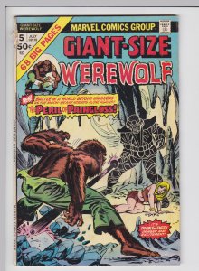 Giant-Size Werewolf #5 (July 1975) 3.5 VG- Marvel Horror