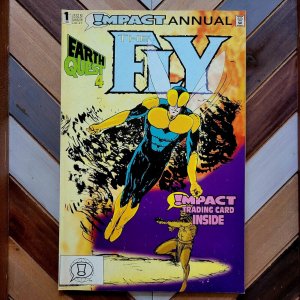 The FLY ANNUAL #1 (DC/Impact 1992) Earth Quest Pt.4 with Trading Card