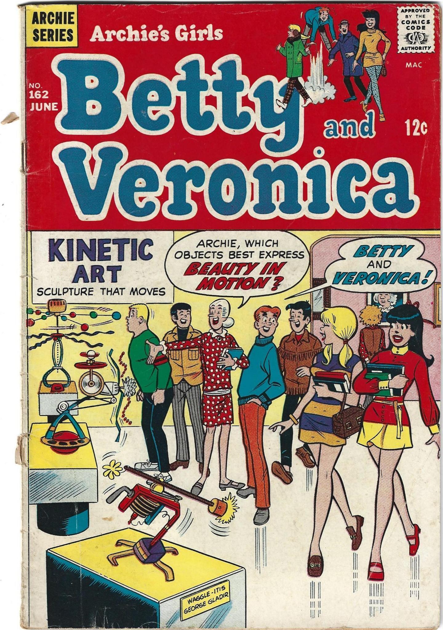Archie's Girls Betty and Veronica #162 (1969) | Comic Books - Silver Age, Archie Comics, Betty & Veronica, Cartoon Character / HipComic Archie's Girls Betty and Veronica #162 (1969) | Comic Books - Silver Age, Archie Comics, Betty & Veronica, Cartoon Character / HipComic