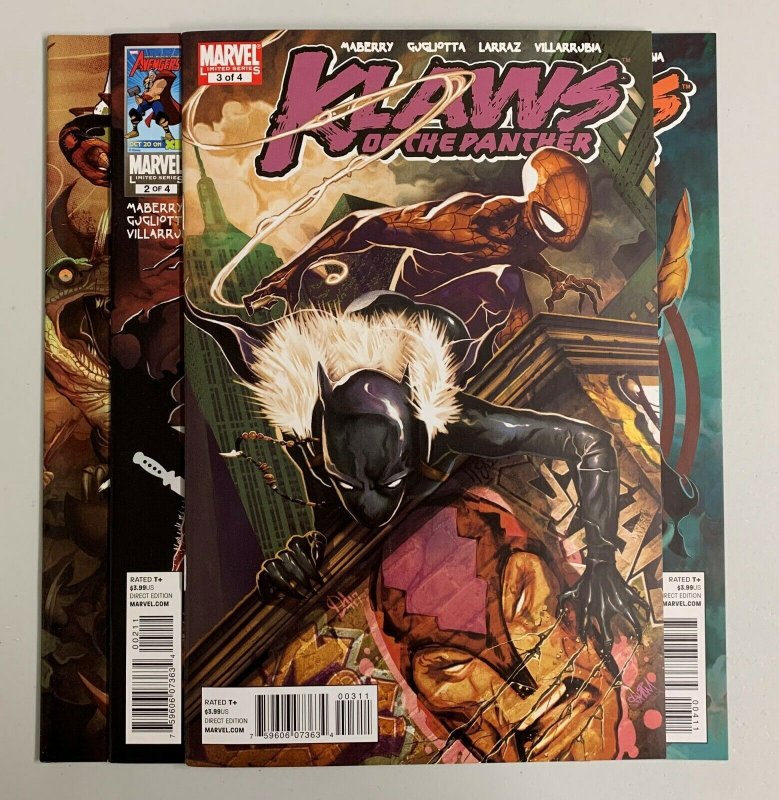 Klaws Of The Panther #1-4 Set (Marvel 2010) 1 2 3 4 Jonathan Maberry (8.5+)