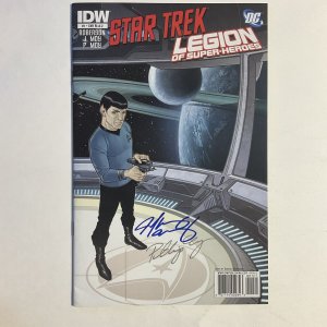 Star Trek Legion Of Super-heroes 1 2011 Signed by Jeff Moy Philip Moy IDW DC NM