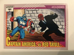 CAPTAIN AMERICA VS. RED SKULL #115 : Marvel Universe 1991 Series 2 card;  NM/M