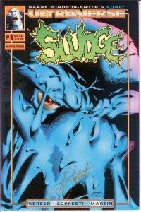 SLUDGE (1994 MA/UL) 1 (2.50 CVR;W/CERT) VF-NM SIGNED BY COMICS BOOK