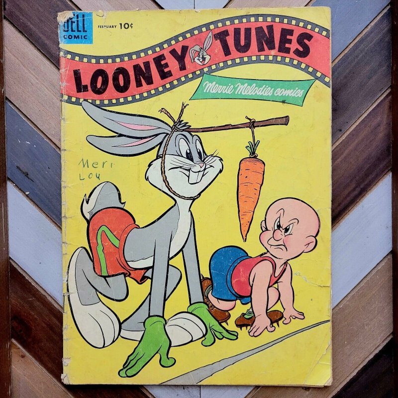 LOONEY TUNES & MERRY MELODIES #160 GD+ (Dell 1955) Golden Age BUGS BUNNY Cover